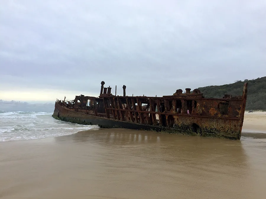Maheno Ship Wreck Fraser Island www.taylorstracks.com