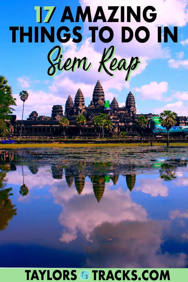 A Cambodia trip is not possible without visiting Siem Reap, the city that is home to Angkor Wat. There are so many more things to do in Siem Reap other than temples, and with this Siem Reap travel guide you'll find the best things to do in Siem Reap that will help you make the perfect Siem Reap itinerary. Click to start planning your Siem Reap trip! #angkorwat #travel #budgettravel
