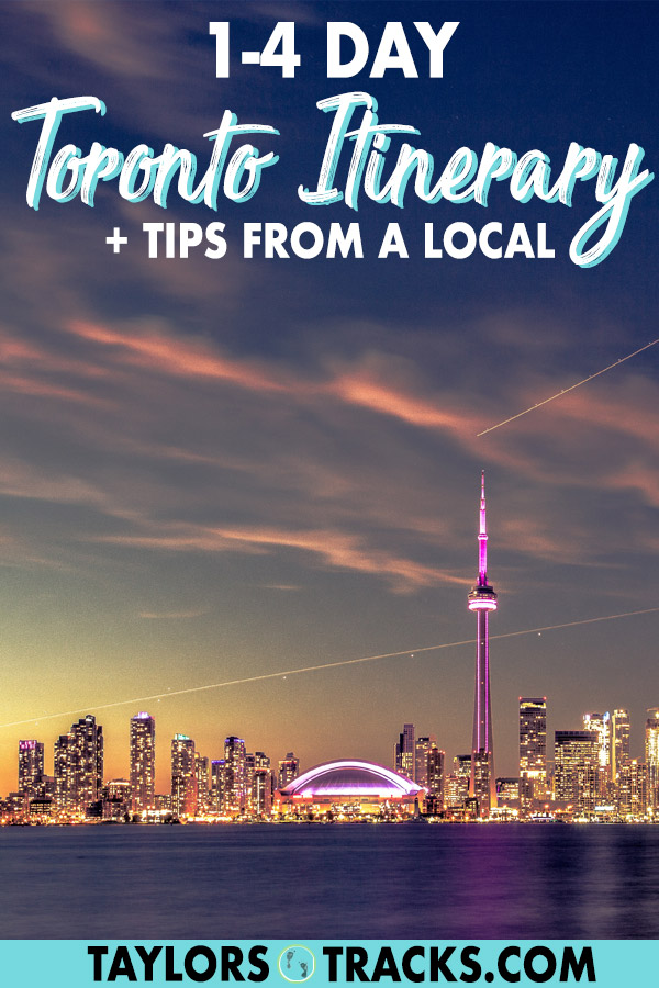 Discover one of Canada's top cities, Toronto with this easy and customizable Toronto itinerary that will give you ideas for 1-4 days in the city. Find the top things to do in Toronto, where to stay in Toronto, Toronto tips and more. #toronto #canada #travel