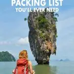 This ultimate Southeast Asia packing list for women covers everything from the basics to electronics. Click to find out how many clothes to bring, what kind of shoes and more Southeast Asia travel tips to help your trip go smoothly. You can't go wrong with this Southeast Asia packing list.