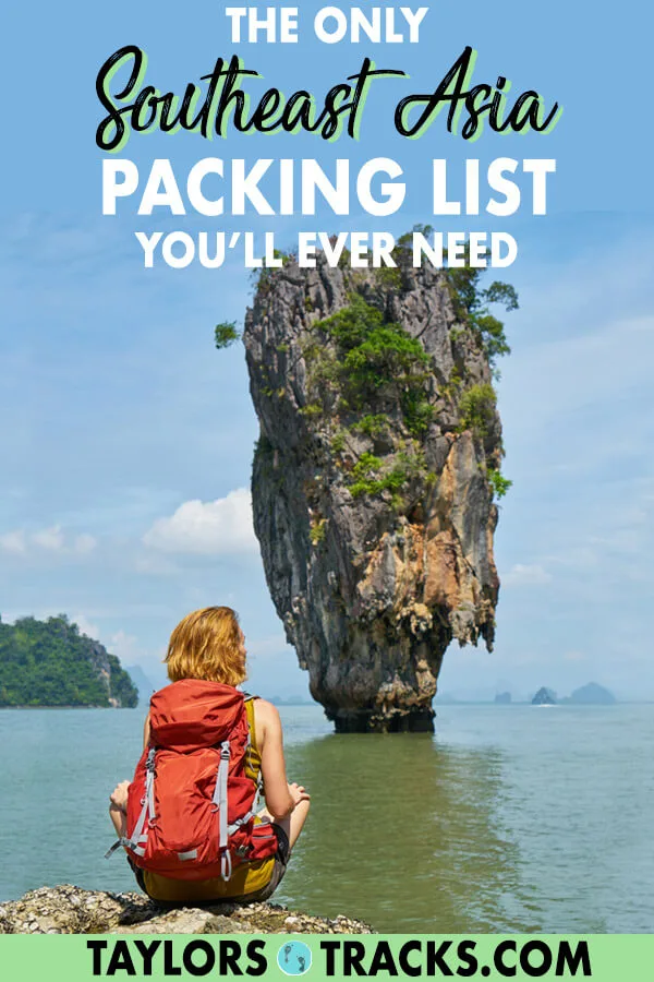This ultimate Southeast Asia packing list for women covers everything from the basics to electronics. Click to find out how many clothes to bring, what kind of shoes and more Southeast Asia travel tips to help your trip go smoothly. You can't go wrong with this Southeast Asia packing list. #budgettravel #traveltips #packing #southeastasia #travel