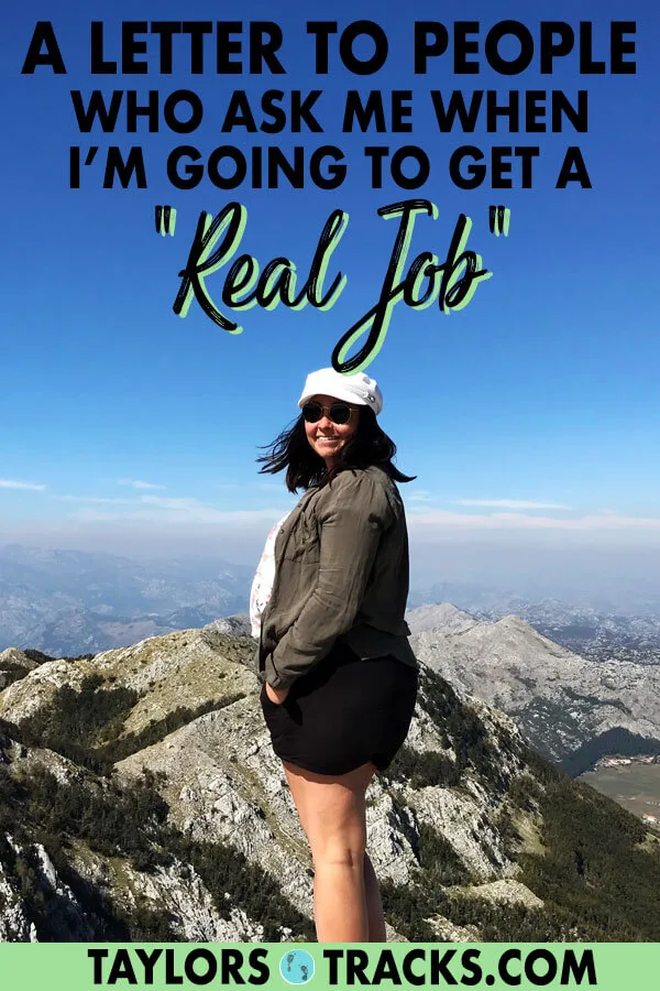 I'm a travel blogger, a travel blogger that makes a full-time income off of my blog and some freelancing work on the side, yet people continue to ask me when I'm going to get a different job. I explain it all and break it down for those who are confused as what travel blogging actually is. #travelblog #travelblogger #blog #travel