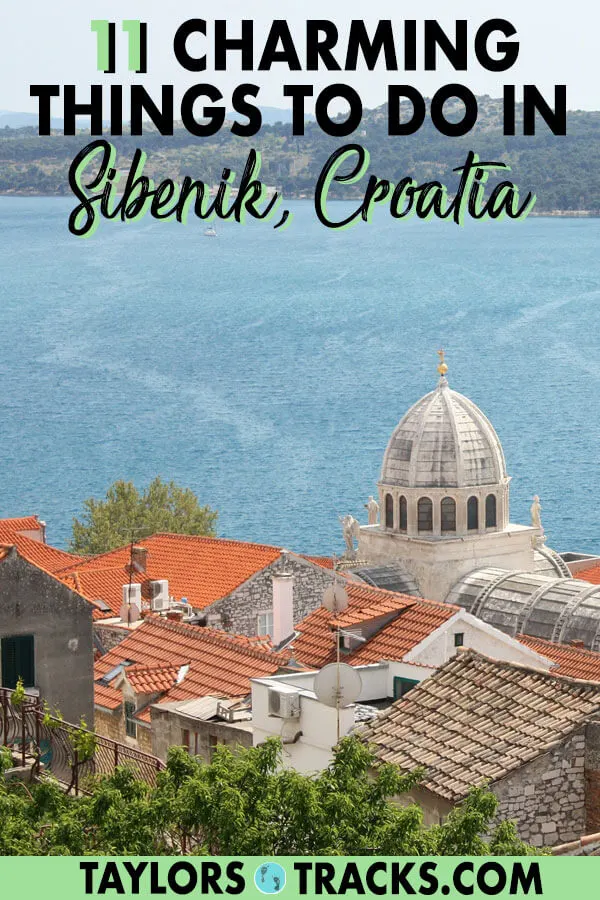 Sibenik Croatia is often not on travellers radar, but I encourage you to make a stop at this ever so charming city that is packed full of history, beautiful sites, surrounded by gorgeous water and epic views with these things to do in Sibenik. #sibenik #croatia #europe #travel