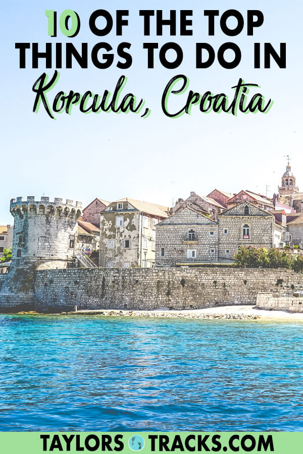 Korcula island has become favourite for visitors to come to when in Croatia so don't miss an opportunity to visit one of the most beautiful places in the country. I've got you covered with the top things to do in Korcula. #korcula #croatia #europe #travel #island #beach