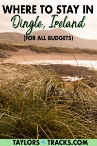Pick where to stay in Dingle with ease with this Dingle accommodation guide that covers the best Dingle hotels, Airbnbs, bed and breakfasts and hostels for every budget and avoid spending a ton of time researching. Click to find where to stay in Dingle, Ireland!