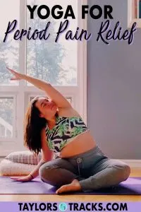 Try this yoga for period pain to help relieve any discomfort from menstrual cramps and other PMS symptoms. This period yoga flow and poses will help not only with period cramps but also lower back pain and abdominal pain to help get you back to feeling your best. Click to find yoga for period pain relief!