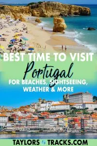 Find out when to visit Portugal and what areas specifically with this comprehensive guide that won’t overwhelm you on the best time to travel to Portugal. From the rolling hills of the north in Porto, to stellar cities such as Lisbon, down to the south Algarve region, known for it’s beaches, this guide on visiting Portugal by season, month and for each activity will help you plan an incredible trip to Portugal. Click to find out the best time to visit Portugal for you!