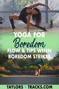 Trying switching up your yoga practice to cure any yoga boredom with these yoga tips and a yoga for boredom flow that will challenge you and get you moving. Click to learn how to make your yoga practice more exciting again!