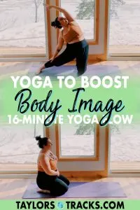 This yoga for body image flow will help to boost your confidence, self-esteem, and inner wisdom. Join me for a quick 16-minute yoga practice that will help you gain appreciation for your body, release negative thoughts about how you look, and move through some juicy side stretches. Click to join the yoga practice!