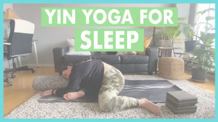 Yin yoga for sleep